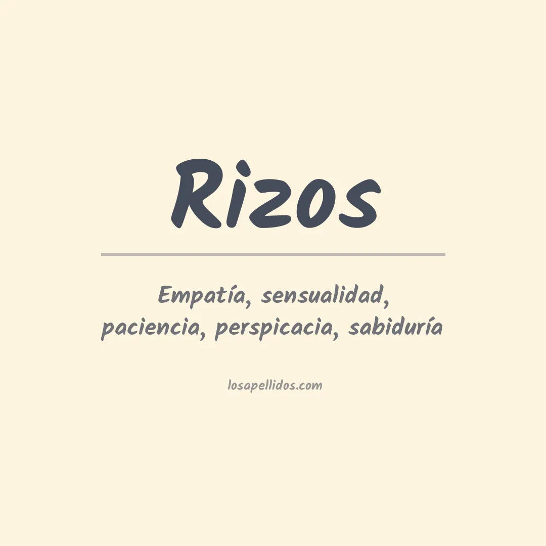 Significado del Apellido Rizos