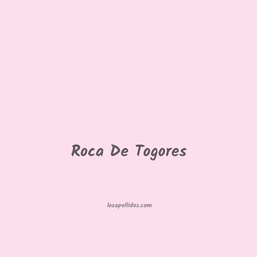 Roca de togores en chino
