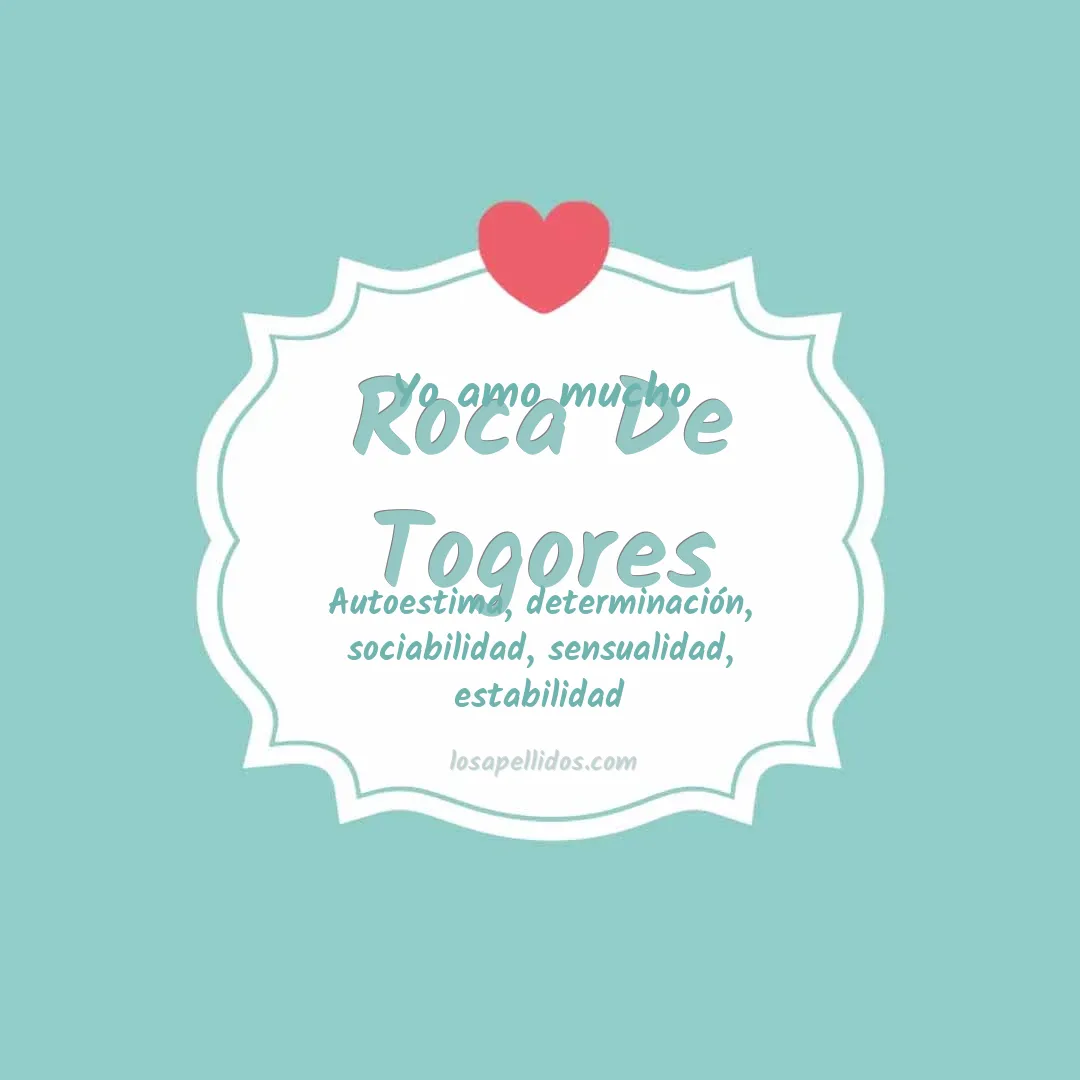 Yo amo mucho Roca de togores