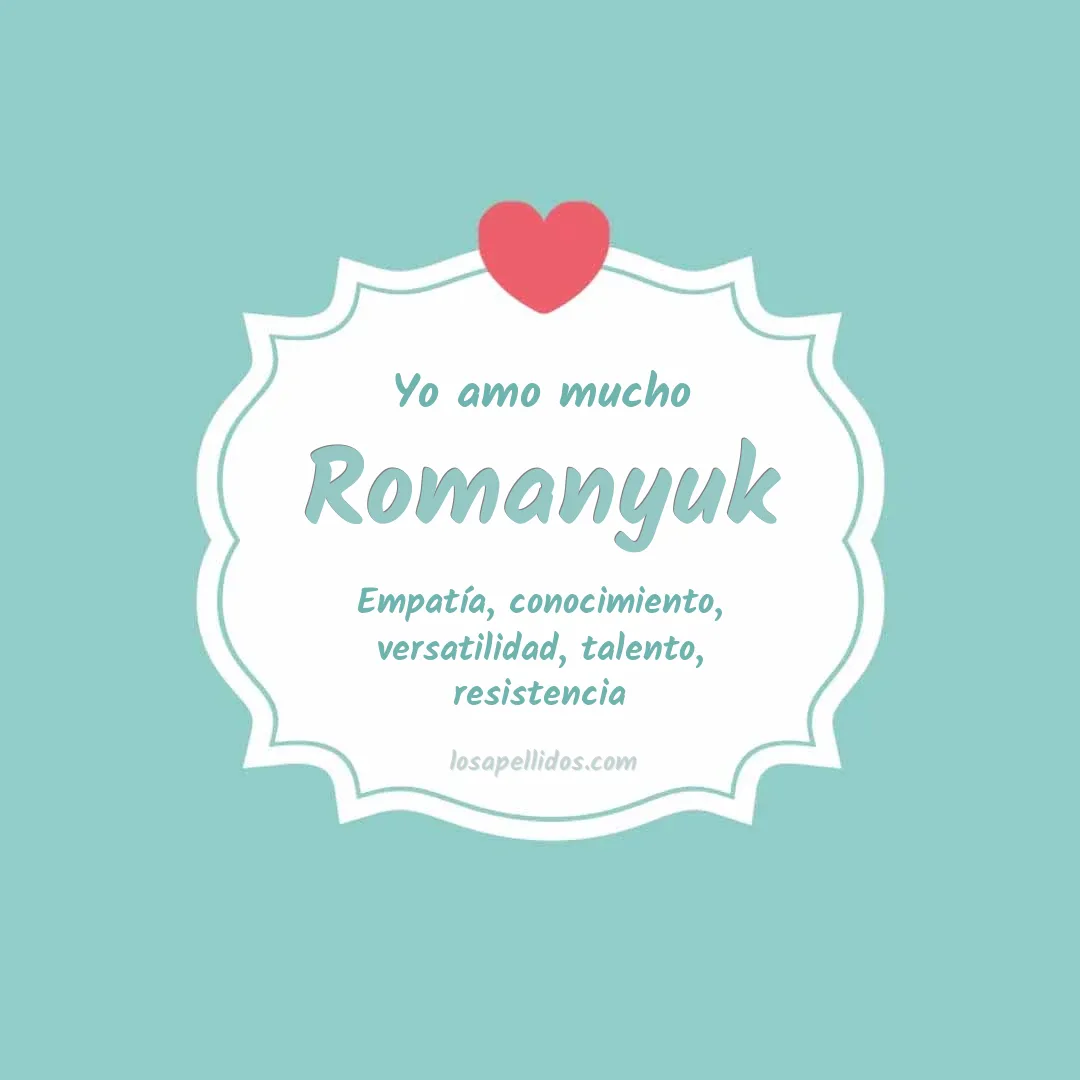 Yo amo mucho Romanyuk