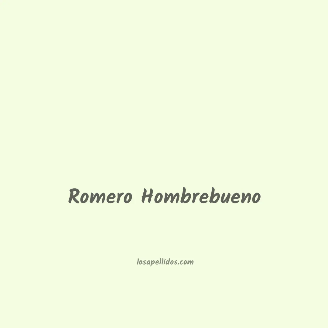 Romero hombrebueno en chino