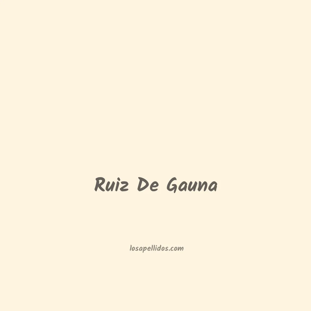 Ruiz de gauna en chino