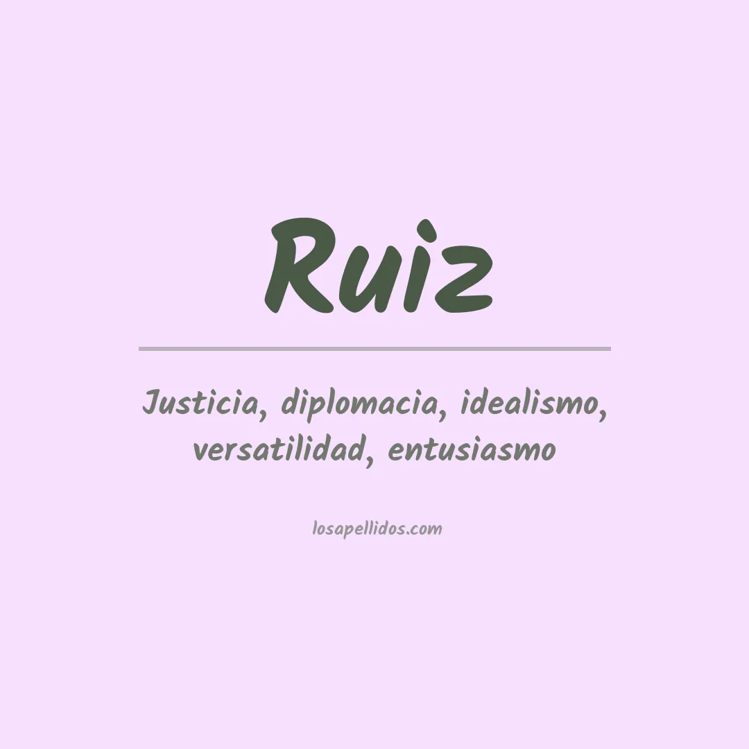 Apellido Ruiz