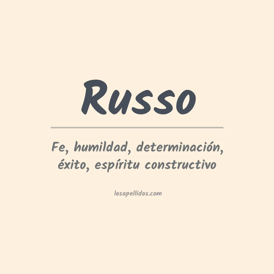 Apellido Russo