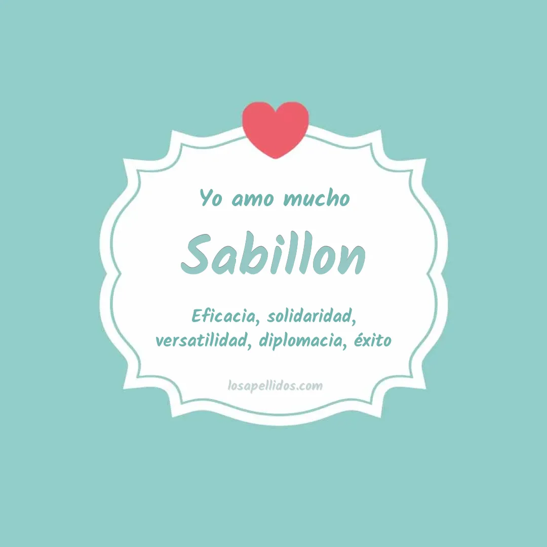 Yo amo mucho Sabillon