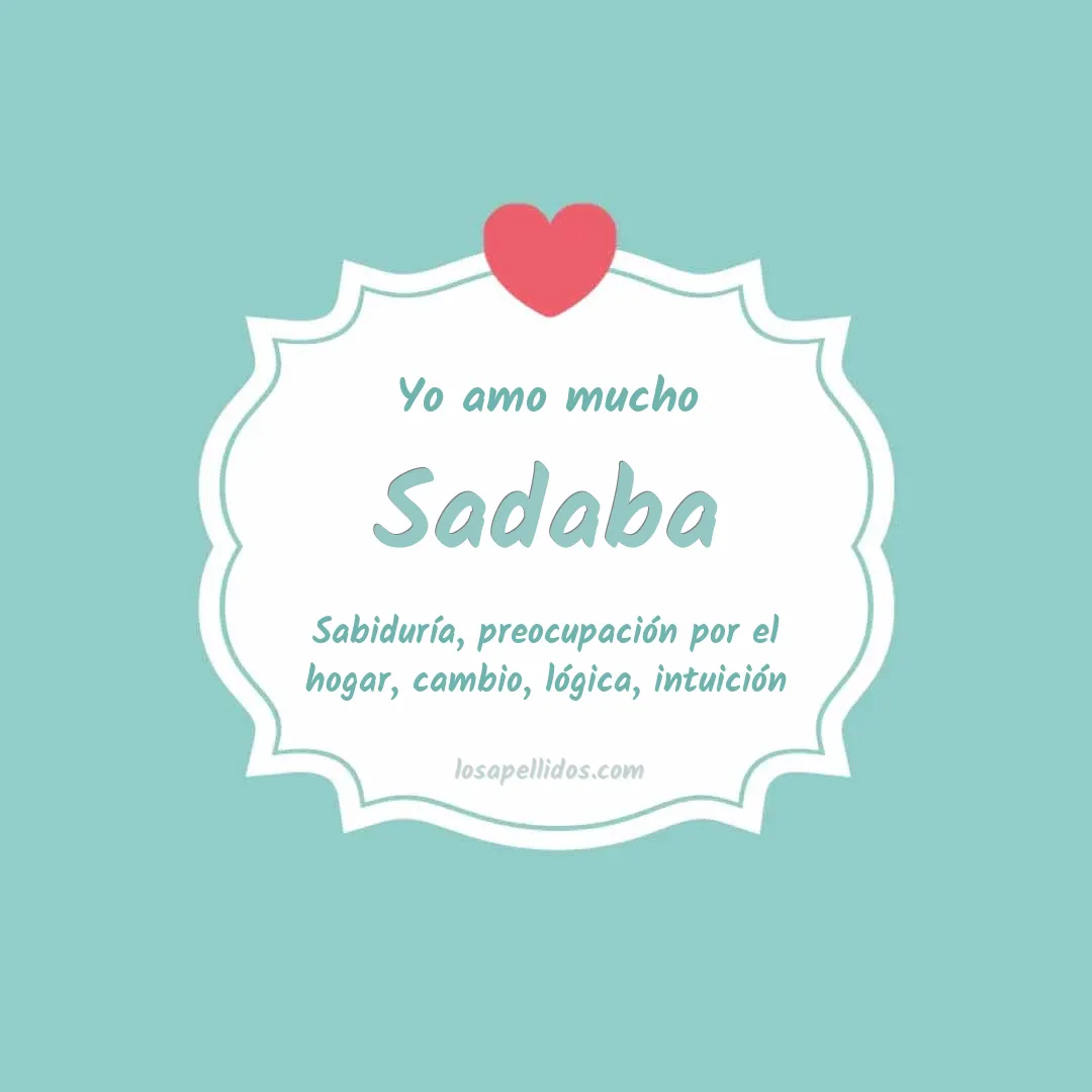 Yo amo mucho Sadaba