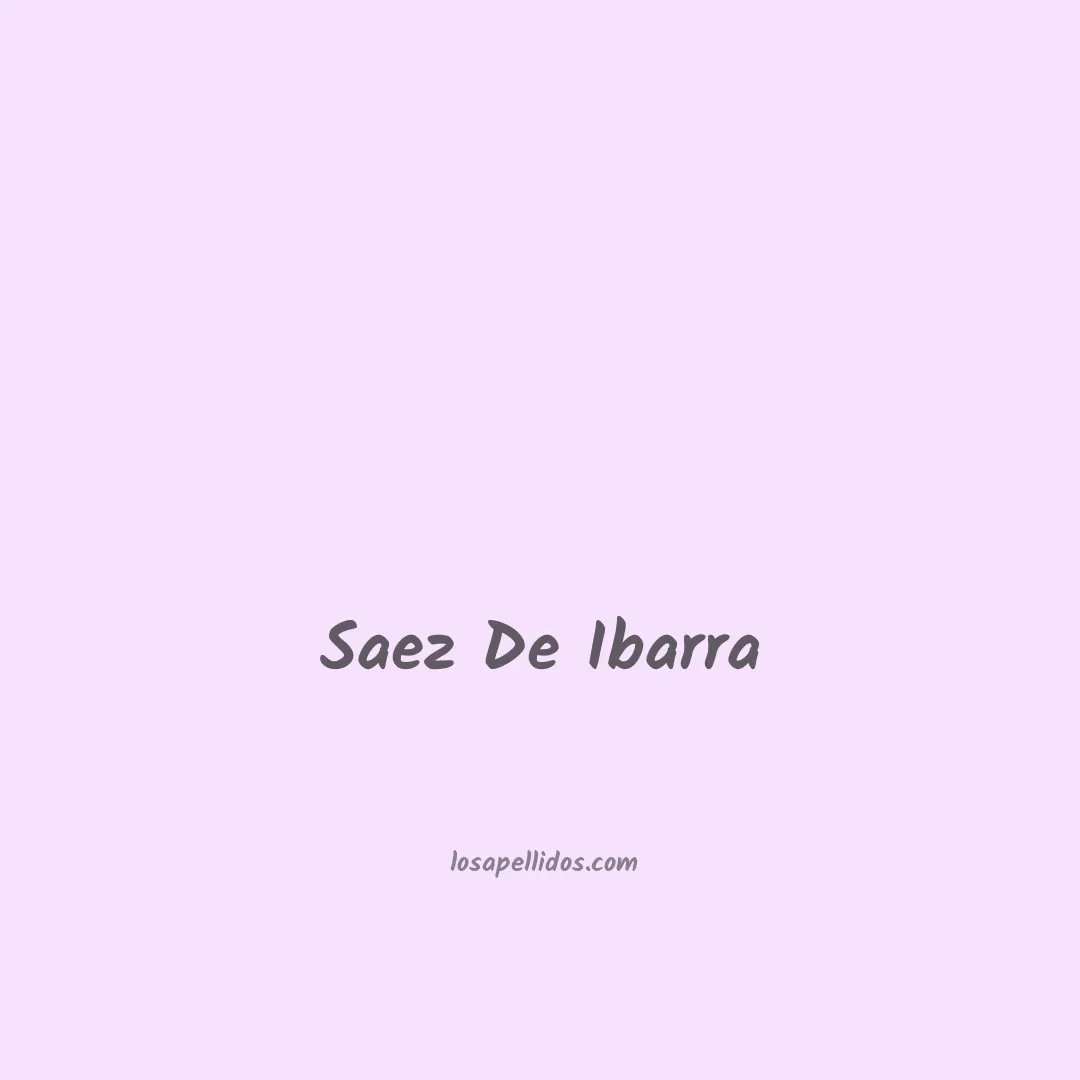 Saez de ibarra en chino
