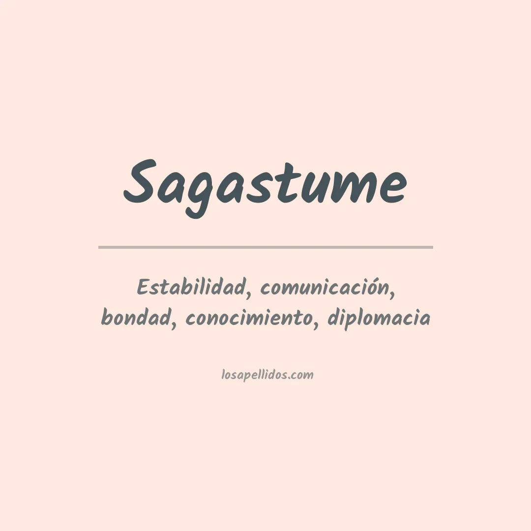 Significado del Apellido Sagastume