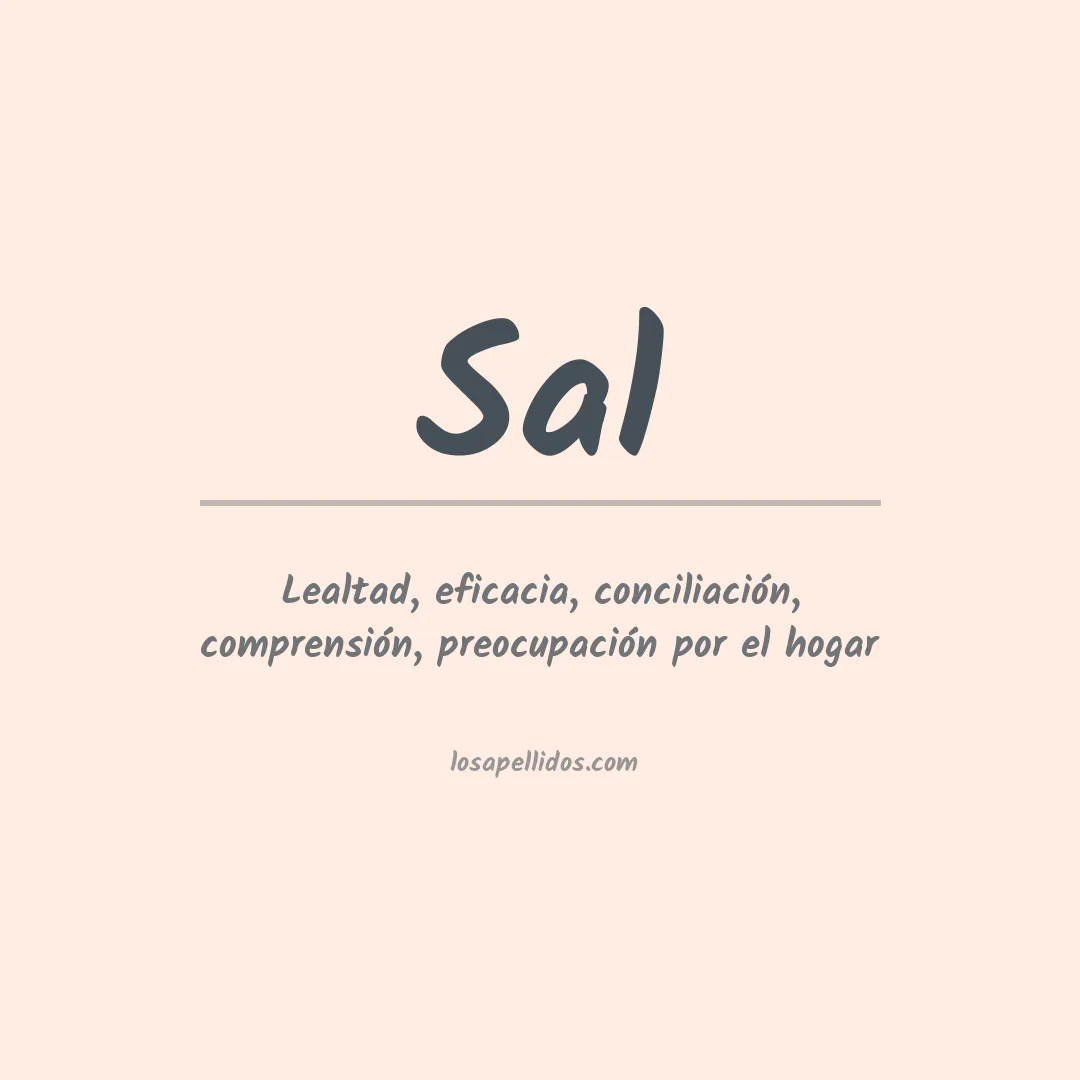 Significado del Apellido Sal