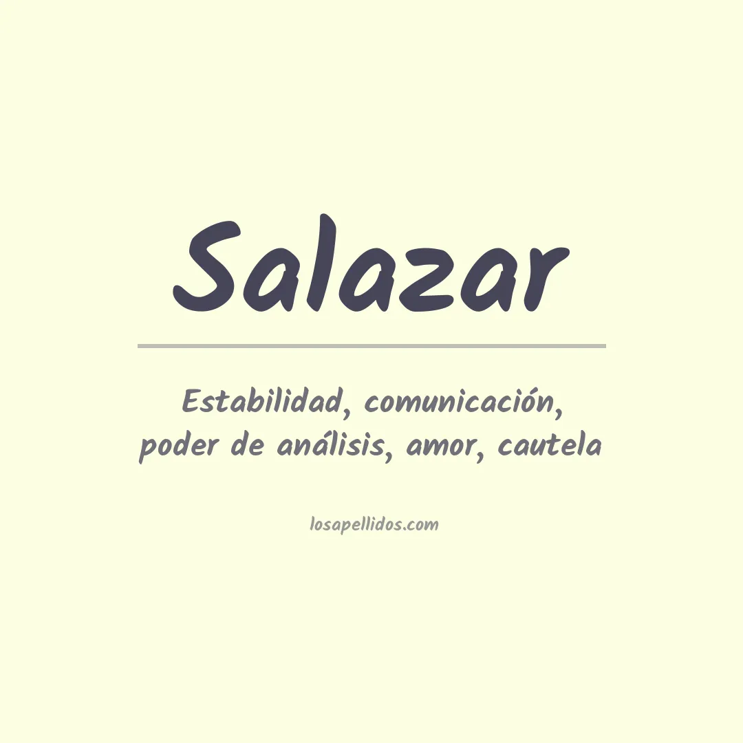 Significado del Apellido Salazar