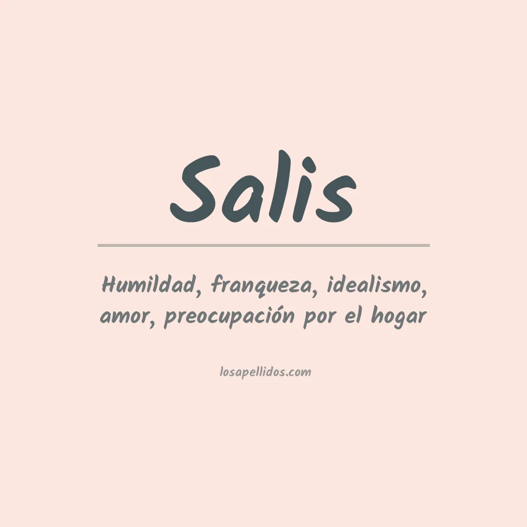 Significado del Apellido Salis