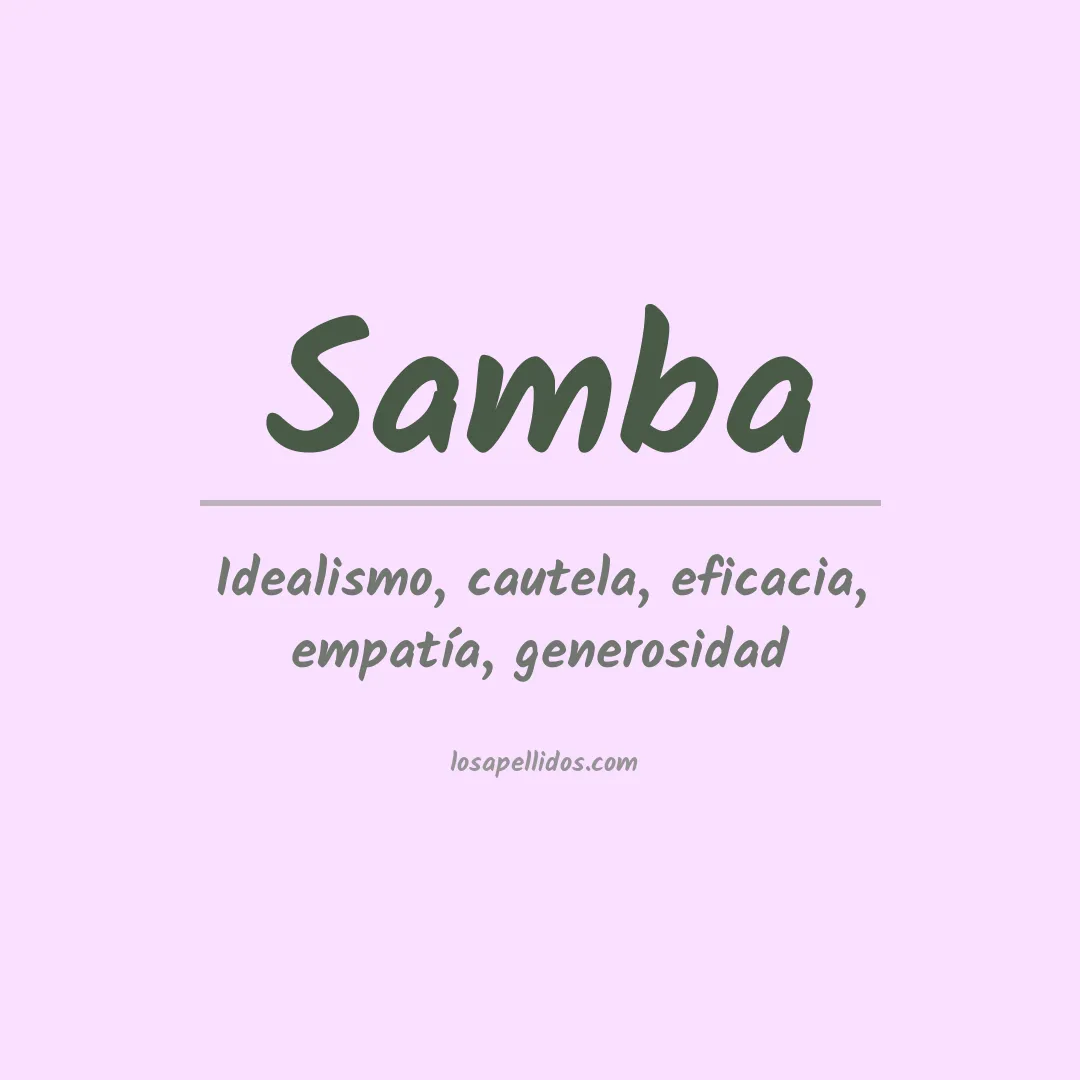 Significado del Apellido Samba
