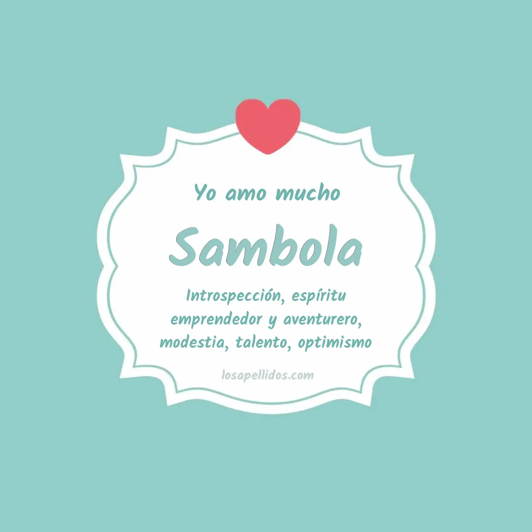 Yo amo mucho Sambola