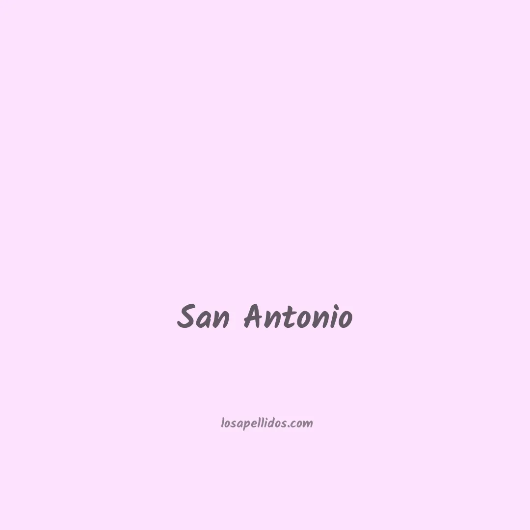 San antonio en chino