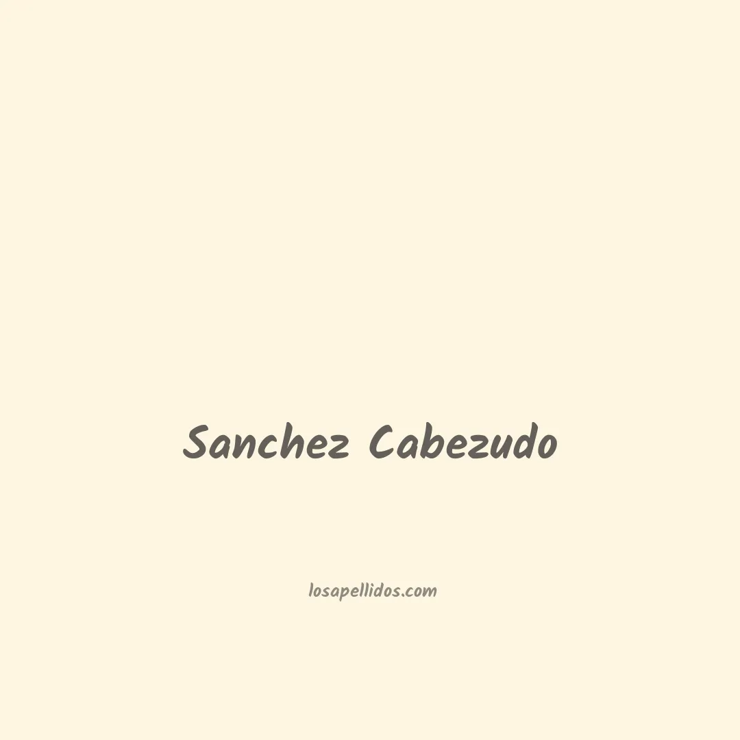 Sanchez cabezudo en chino