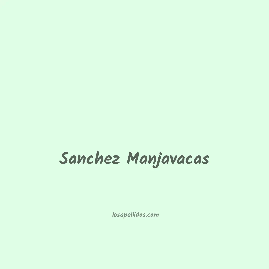 Sanchez manjavacas en chino