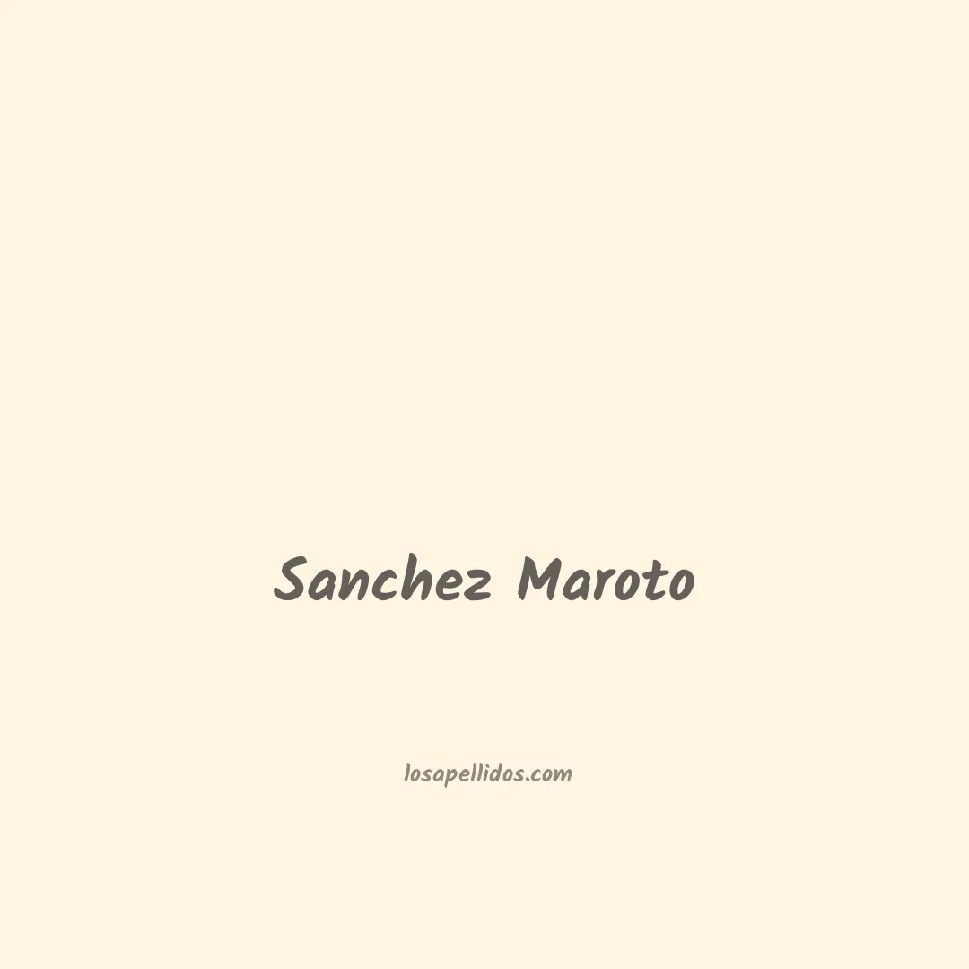 Sanchez maroto en chino