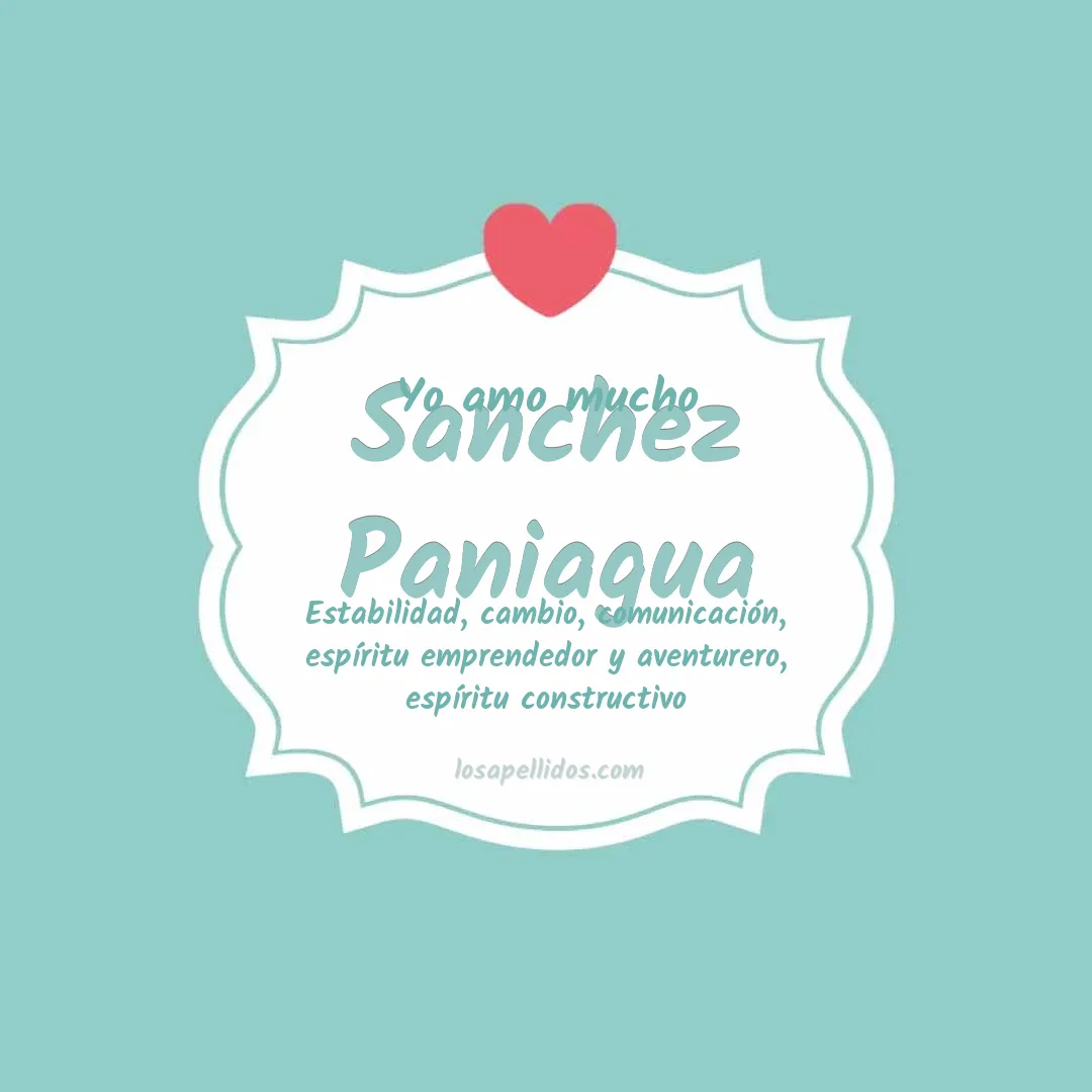 Yo amo mucho Sanchez paniagua