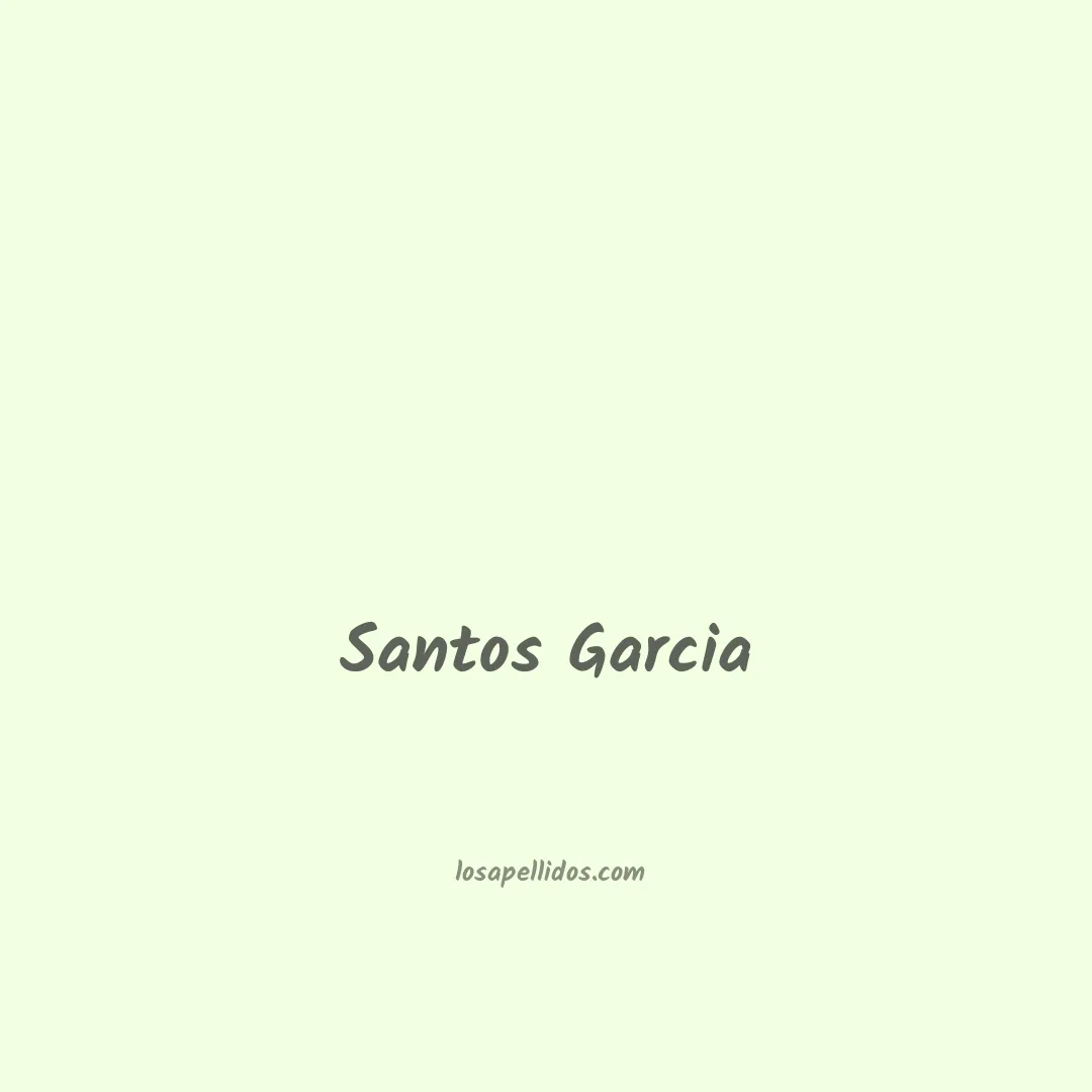 Santos garcia en chino