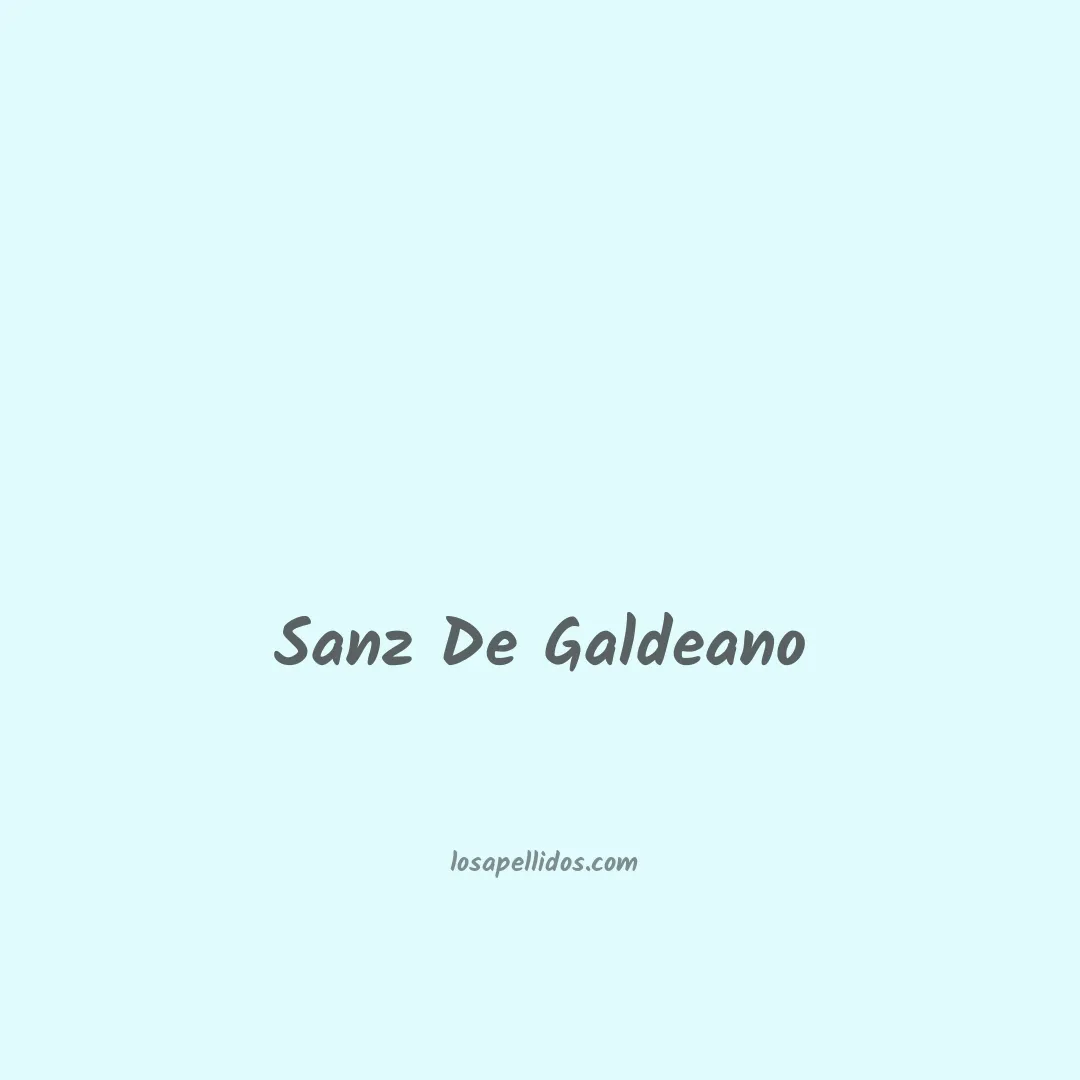 Sanz de galdeano en chino