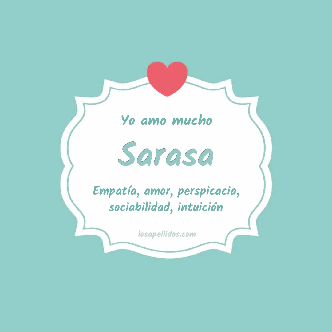 Yo amo mucho Sarasa