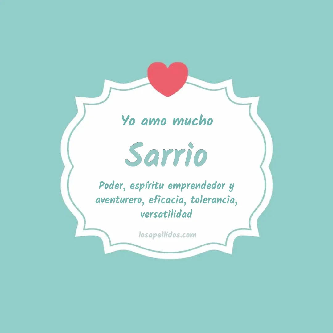 Yo amo mucho Sarrio