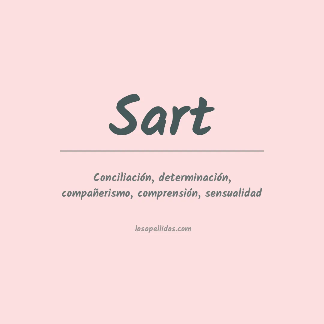 Significado del Apellido Sart