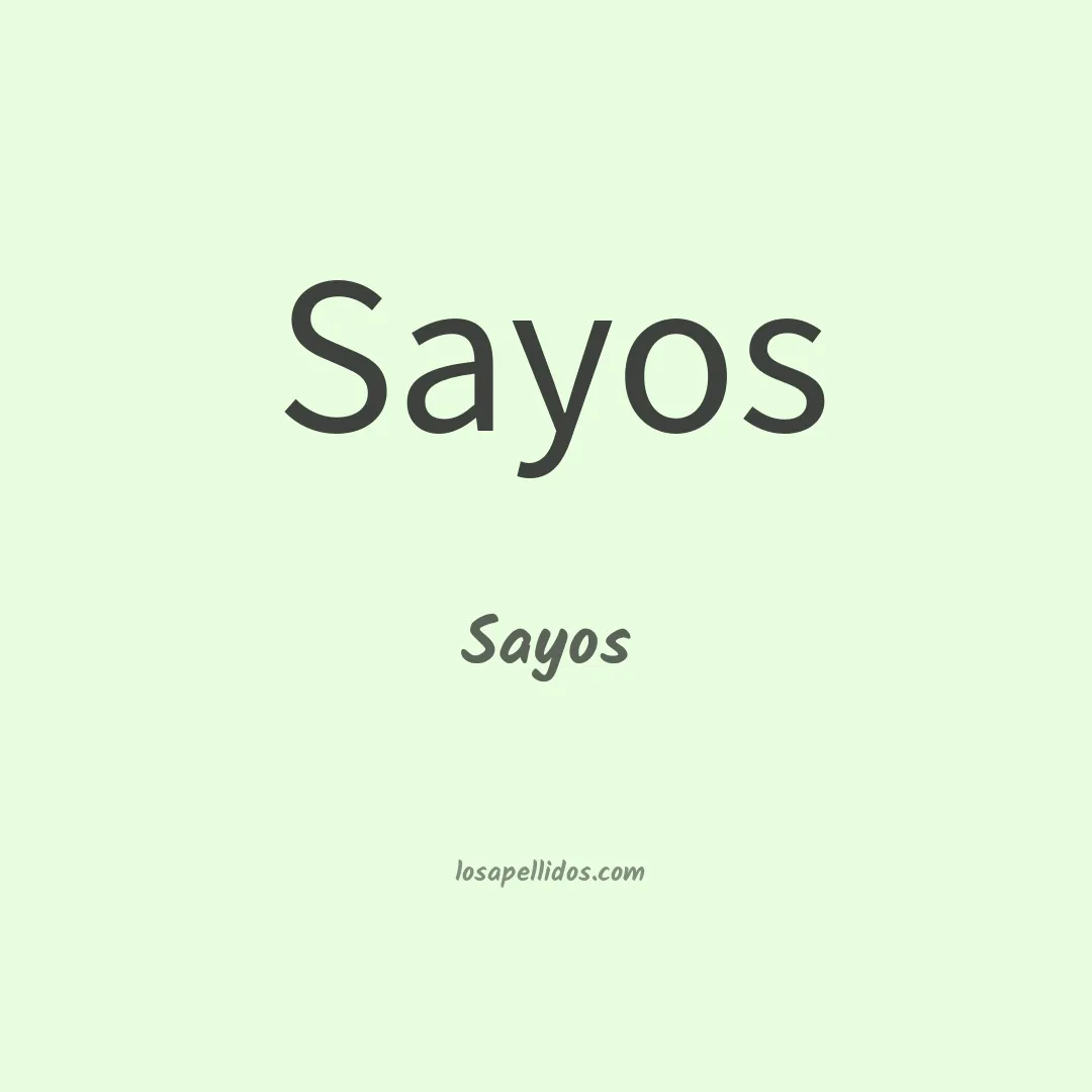 Sayos en chino