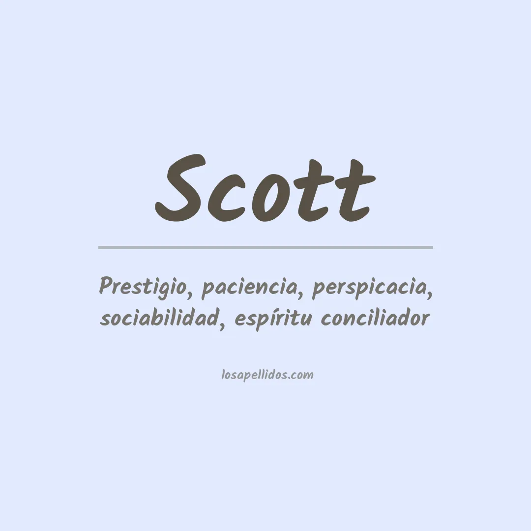 Significado del Apellido Scott