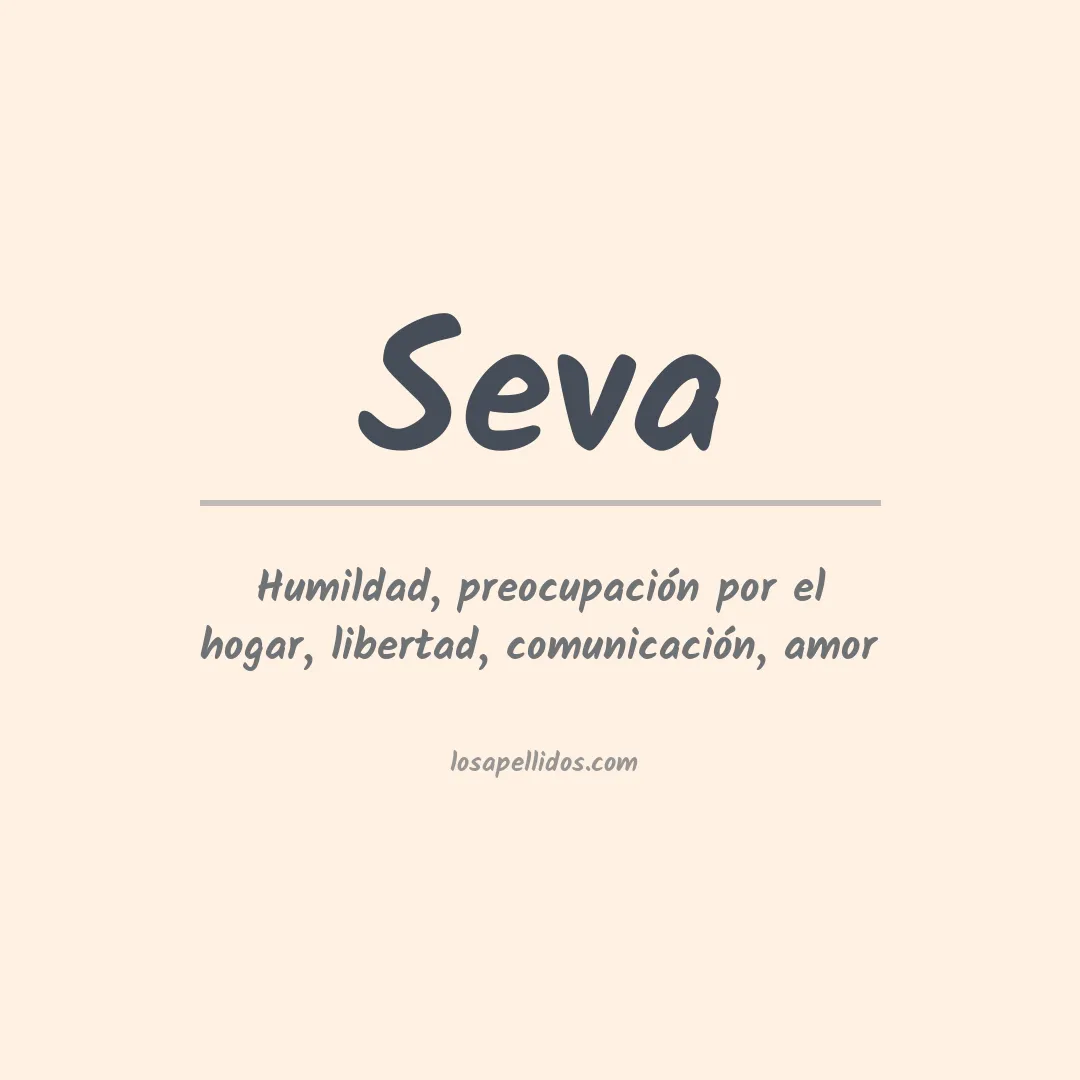 Significado del Apellido Seva