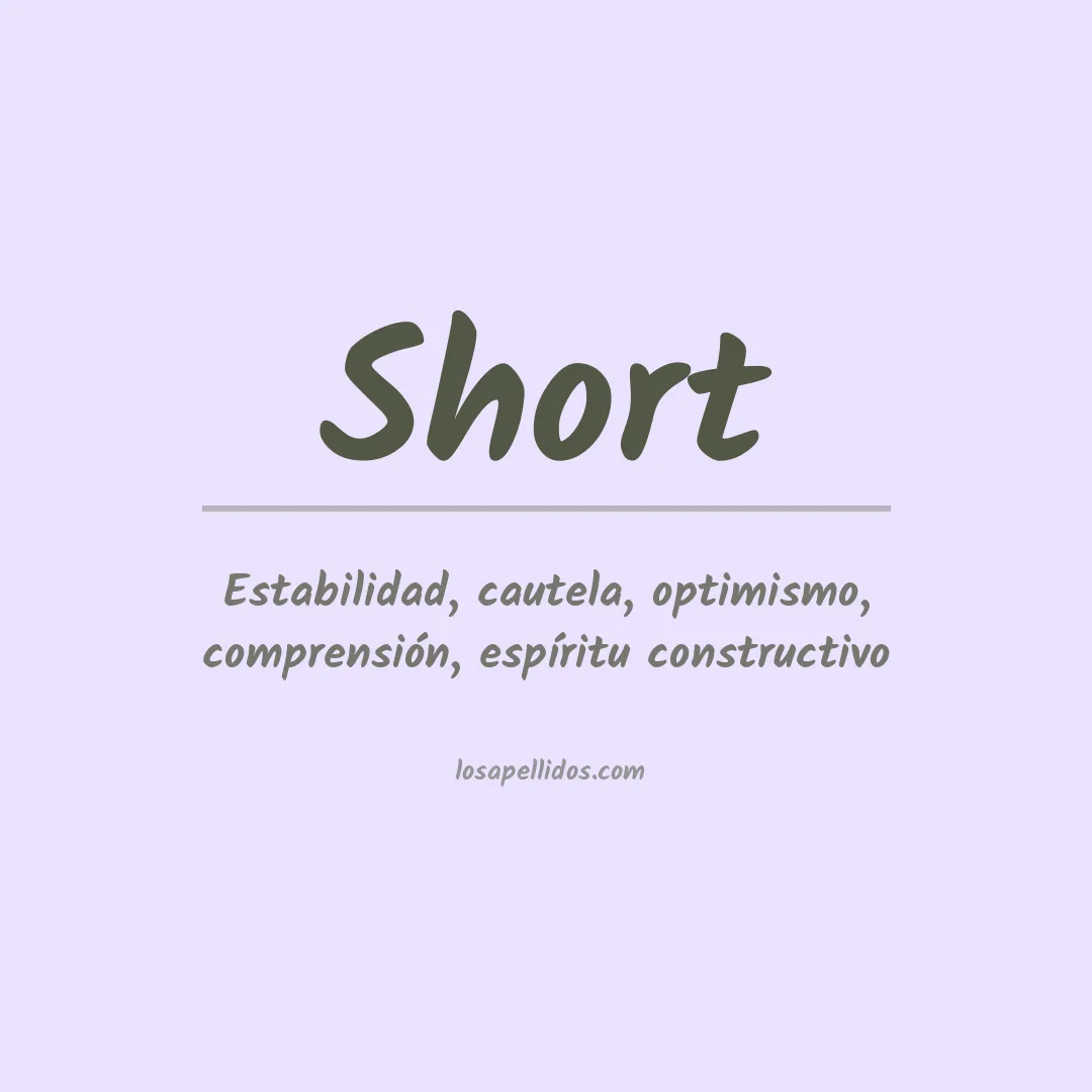 Significado del Apellido Short