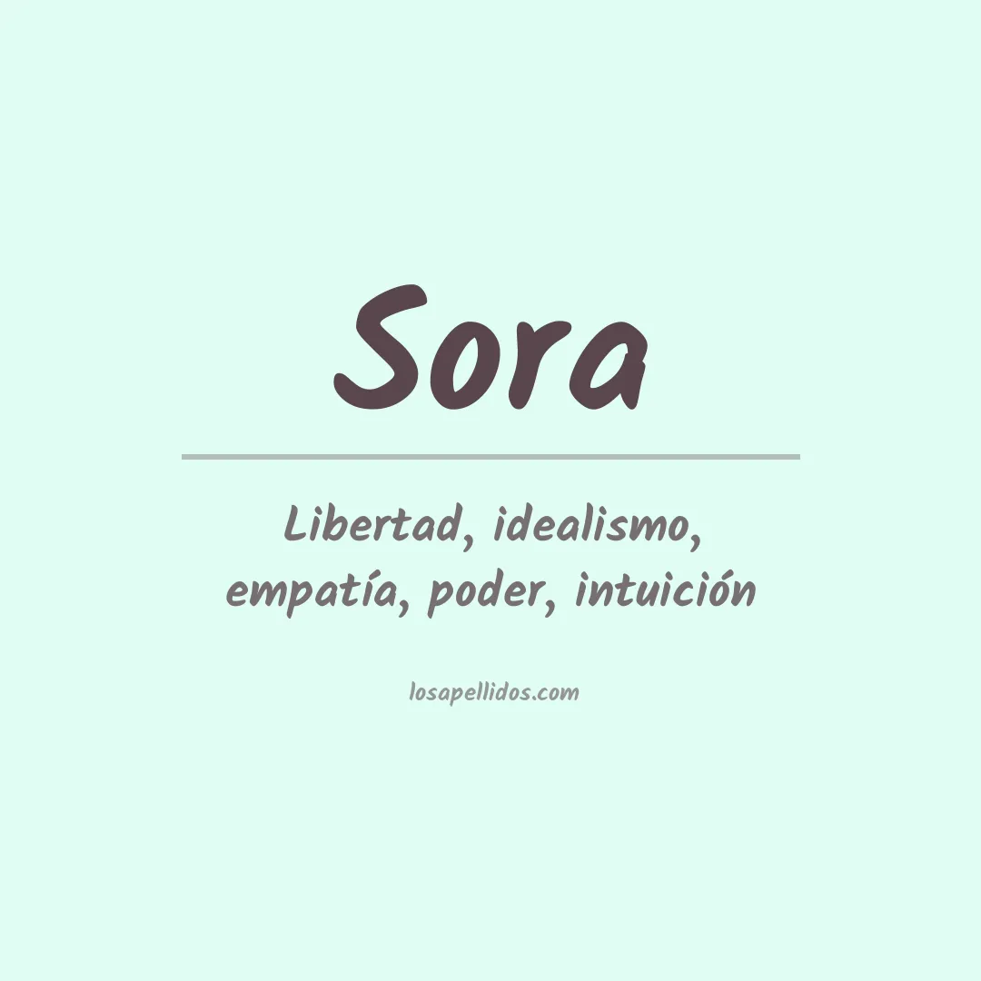 Significado del Apellido Sora