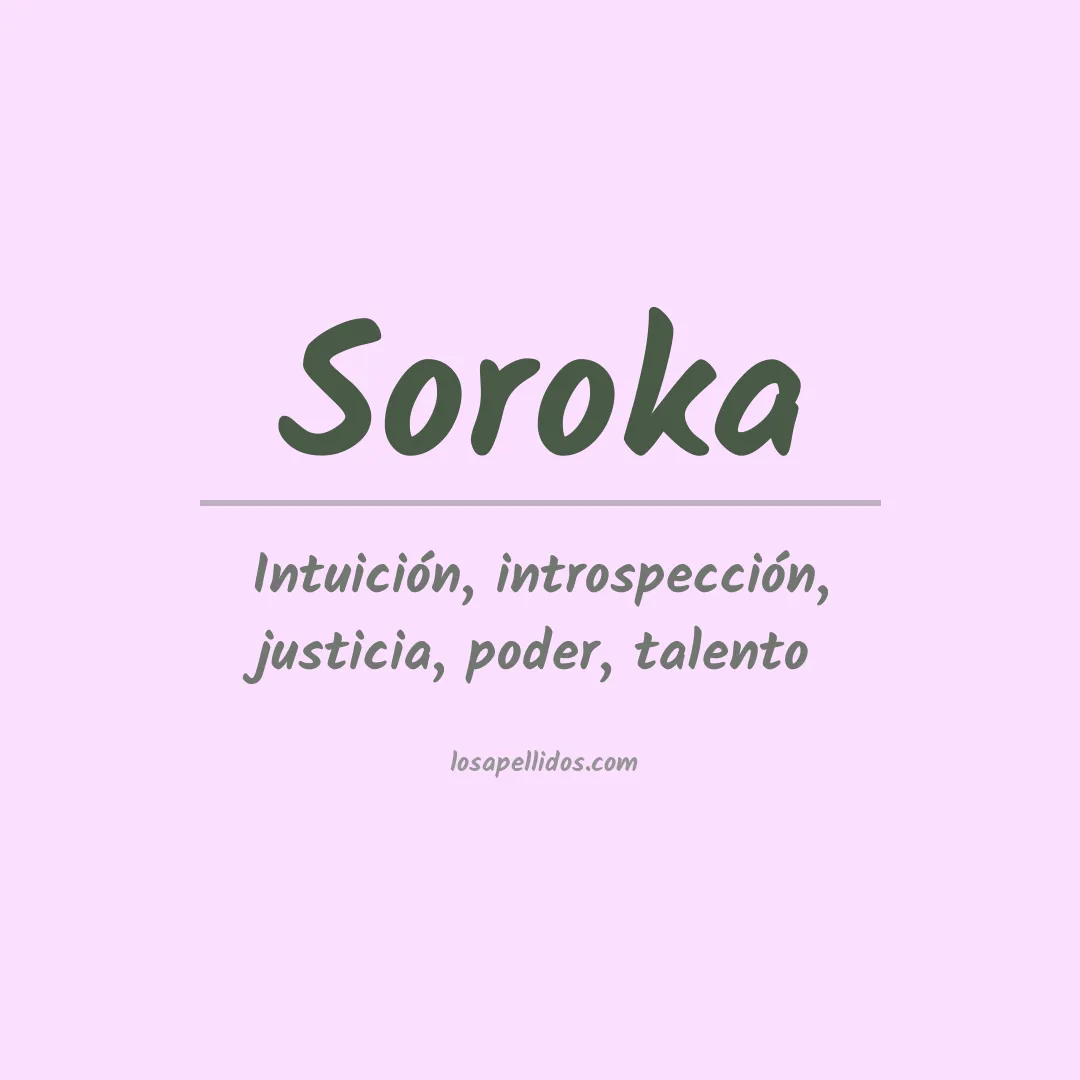 Significado del Apellido Soroka