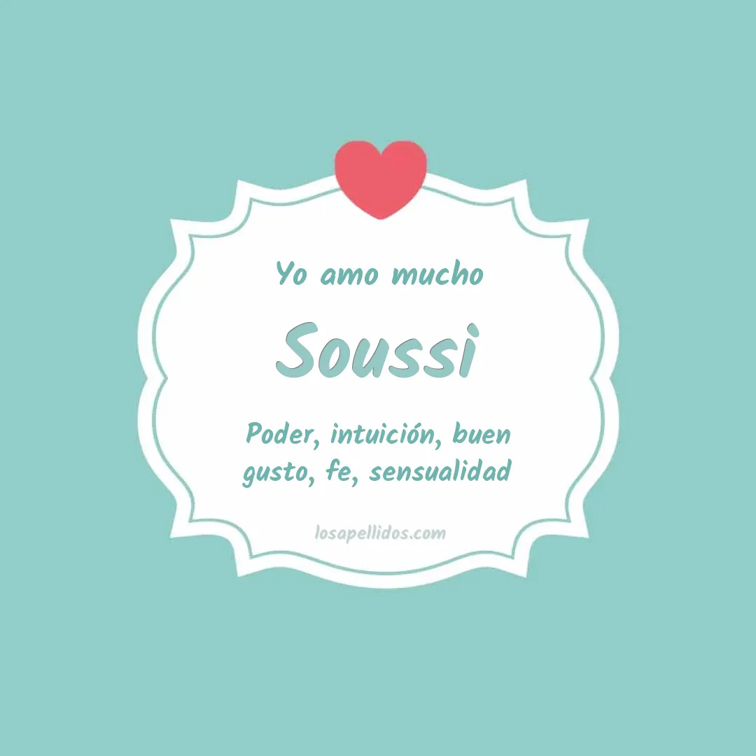 Yo amo mucho Soussi