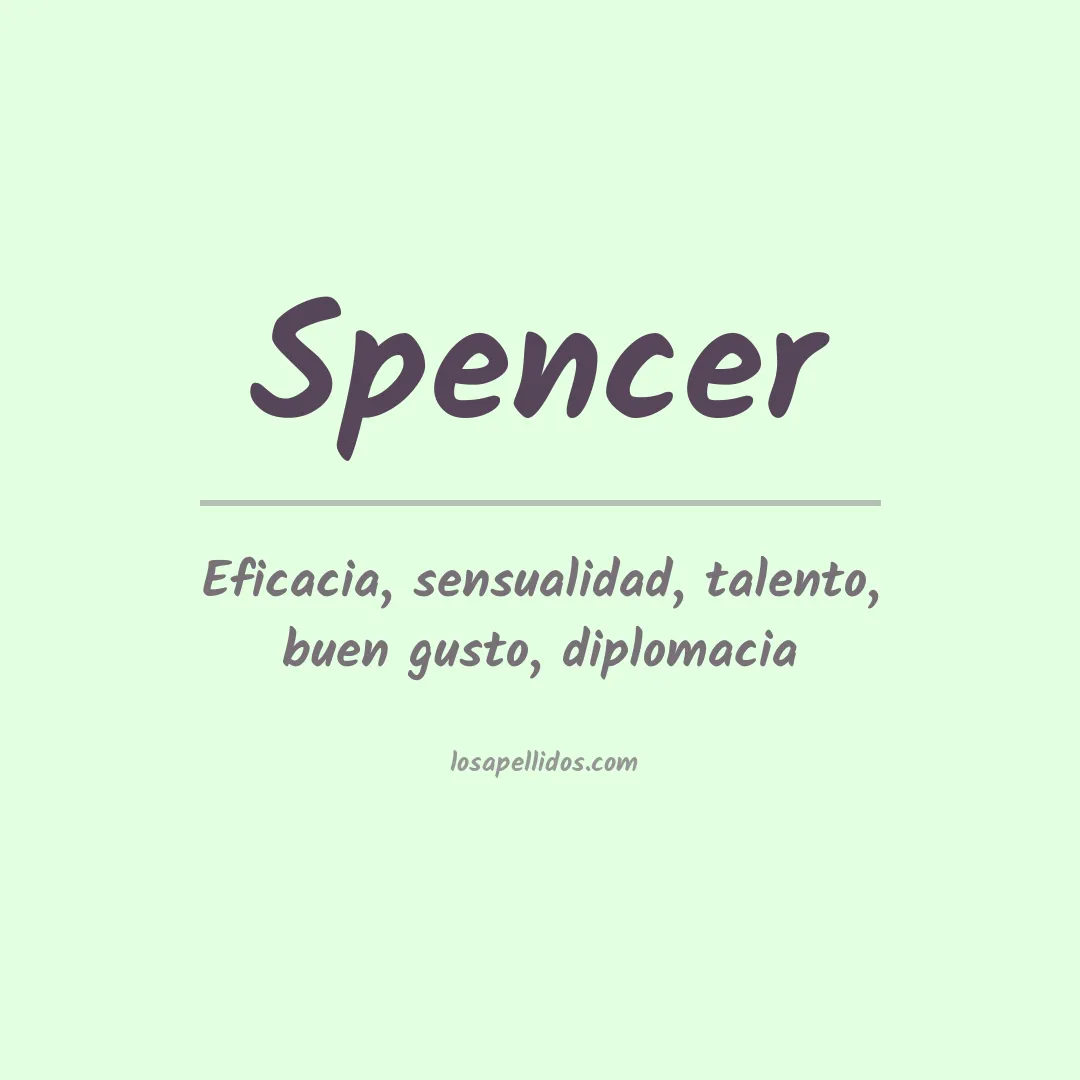 Significado del Apellido Spencer