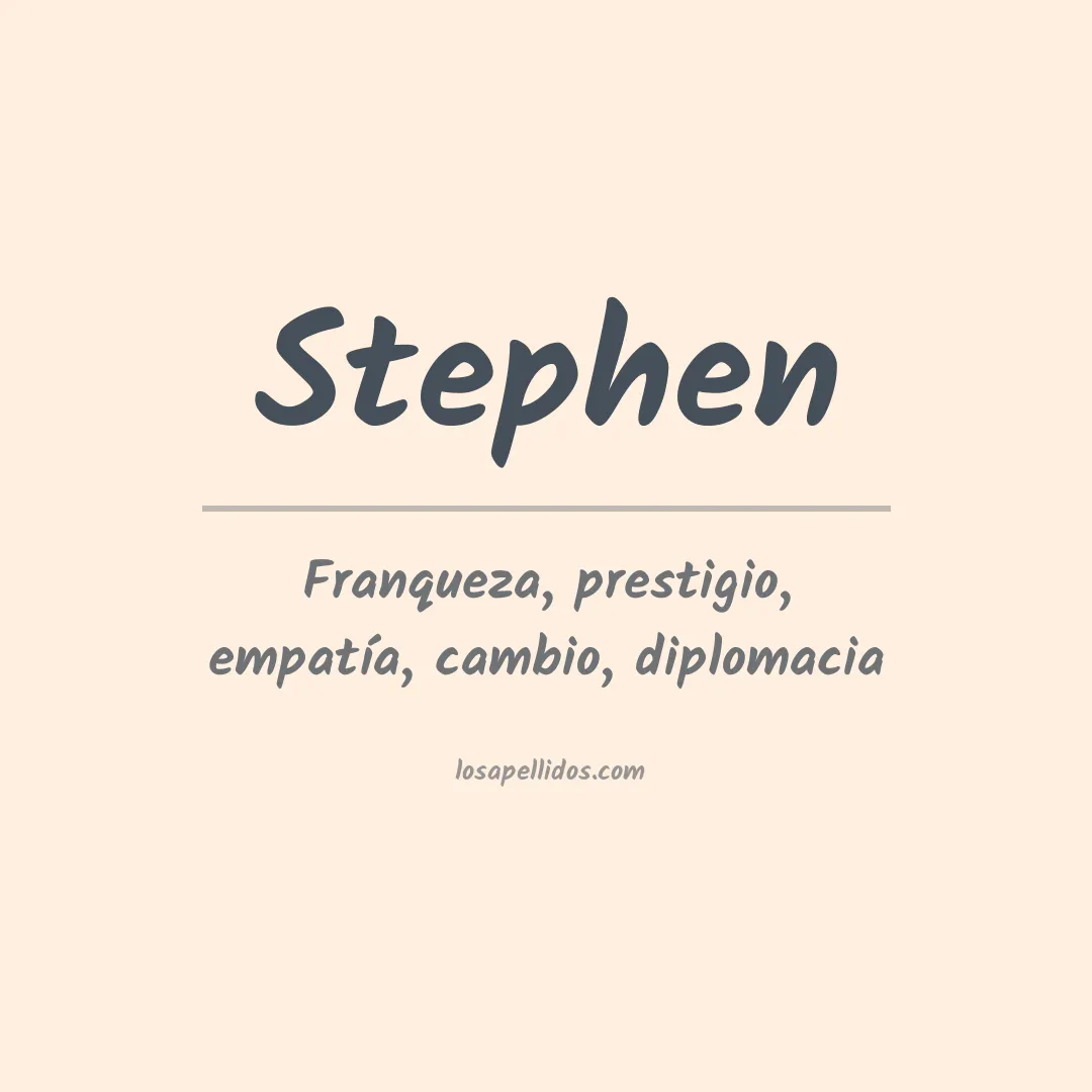 Significado del Apellido Stephen