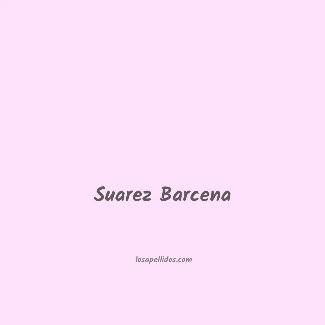 Suarez barcena en chino