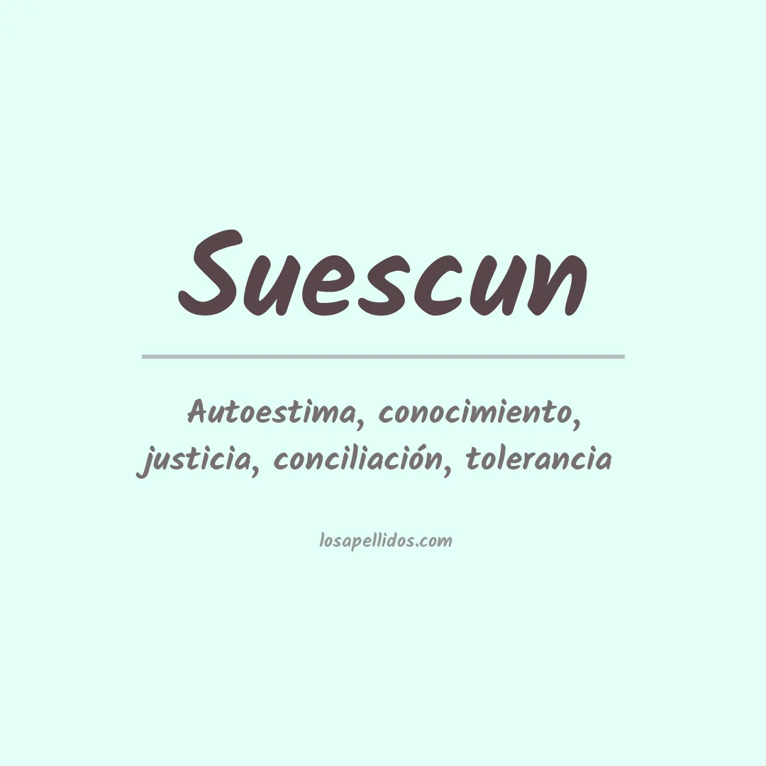 Significado del Apellido Suescun