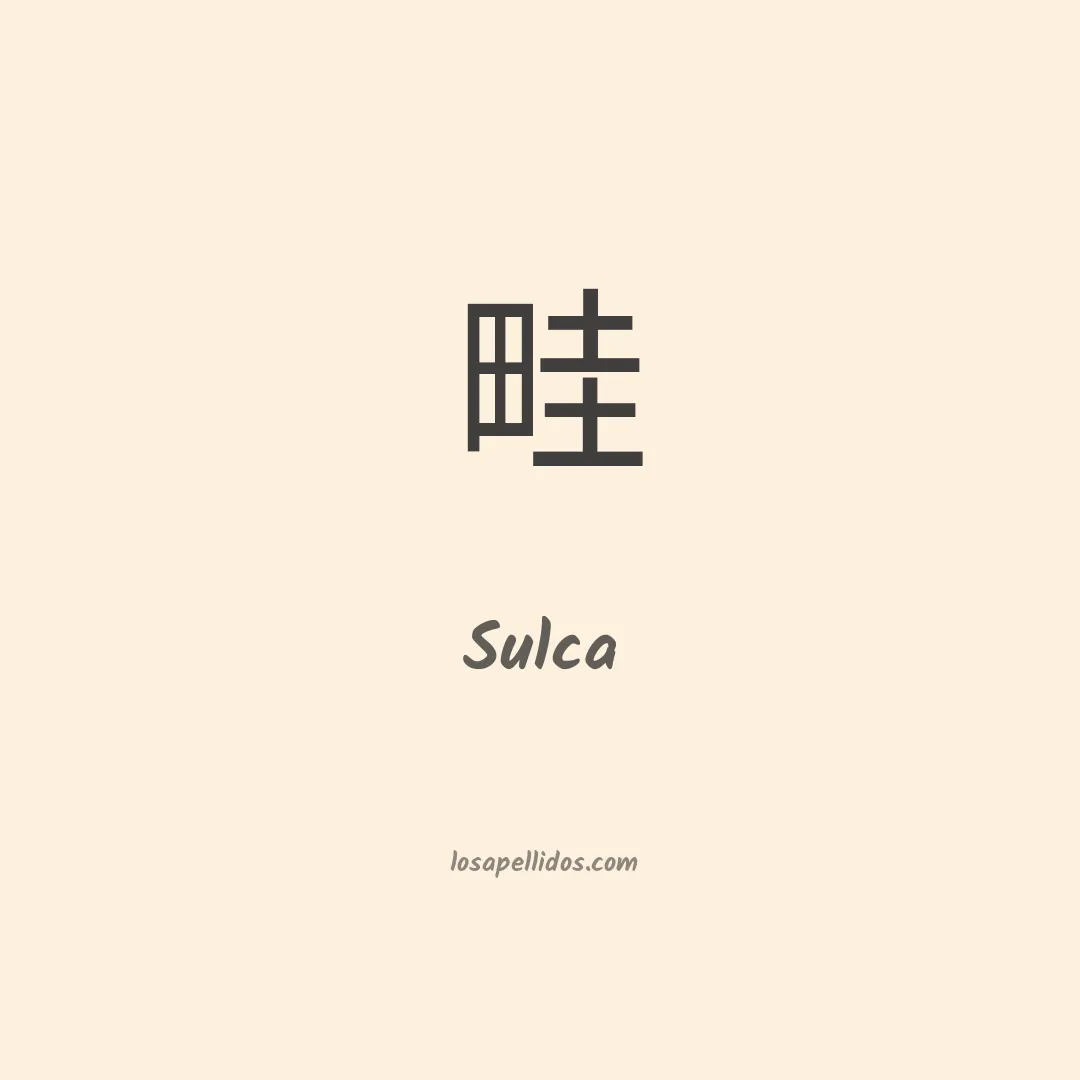 Sulca en chino