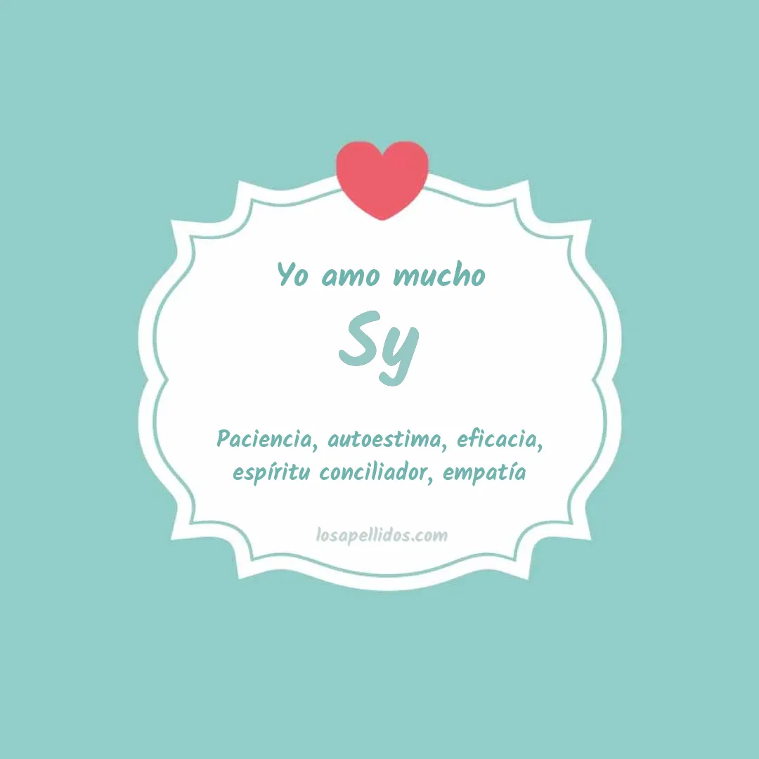 Yo amo mucho Sy