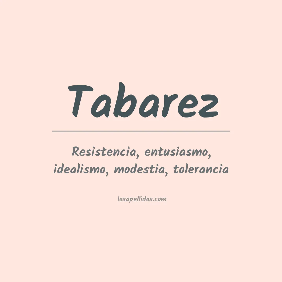Significado del Apellido Tabarez