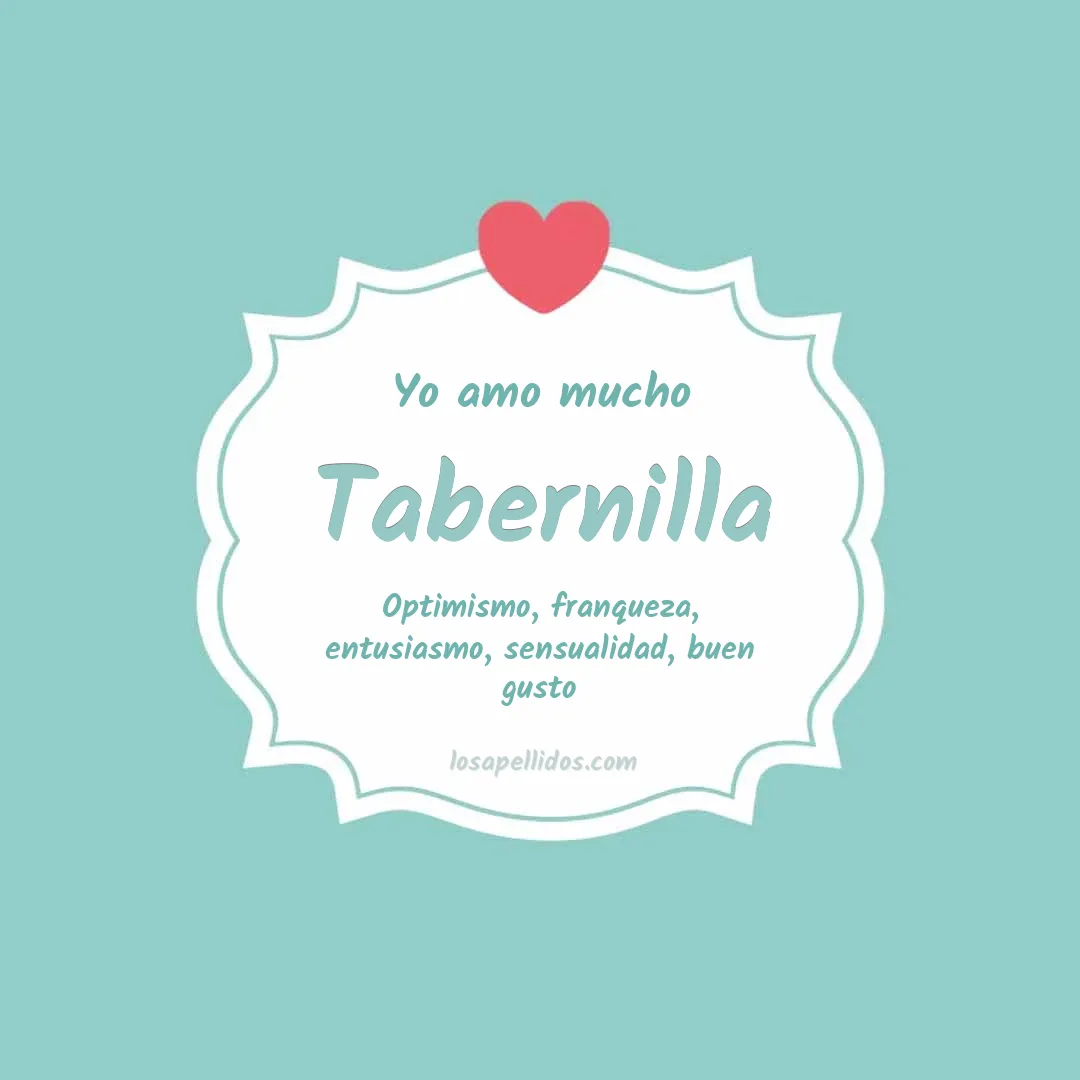 Yo amo mucho Tabernilla