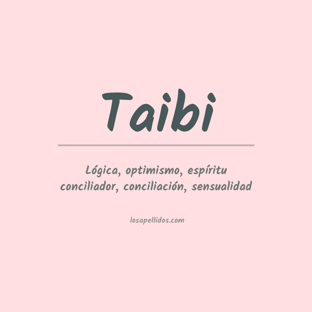 Significado del Apellido Taibi