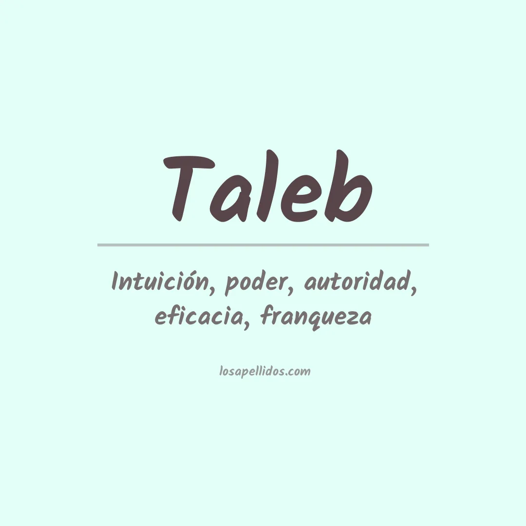 Significado del Apellido Taleb