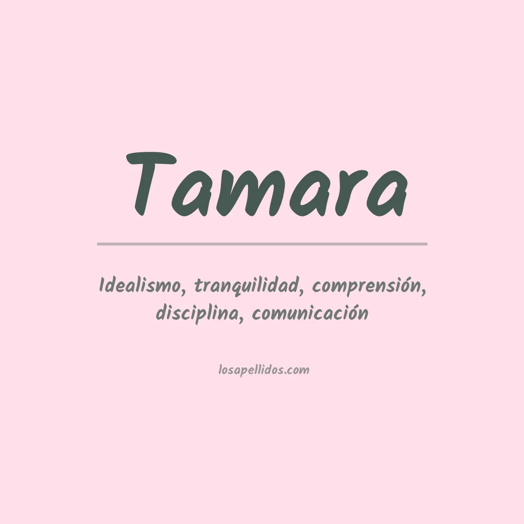 Significado del Apellido Tamara