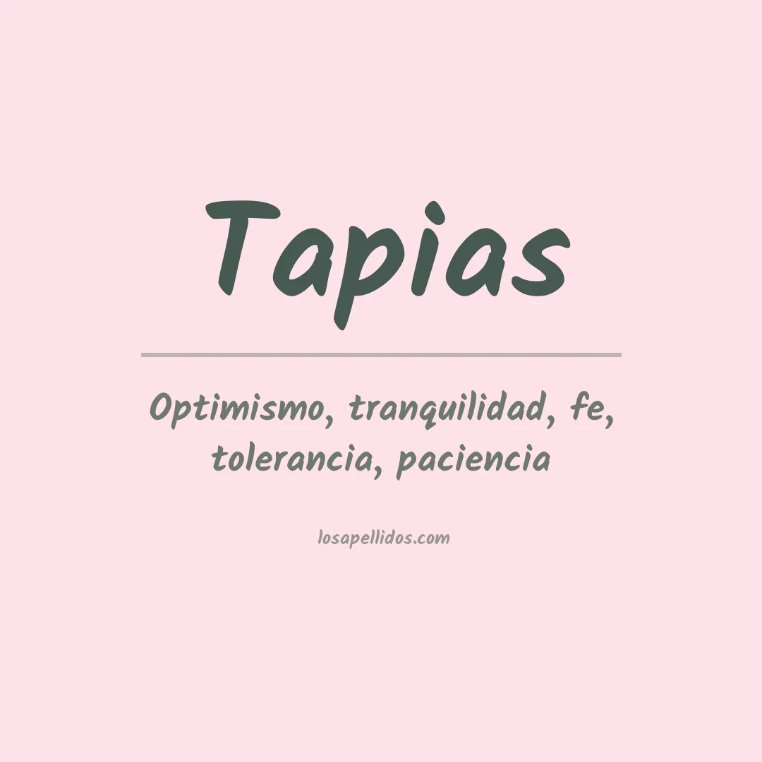 Apellido Tapias