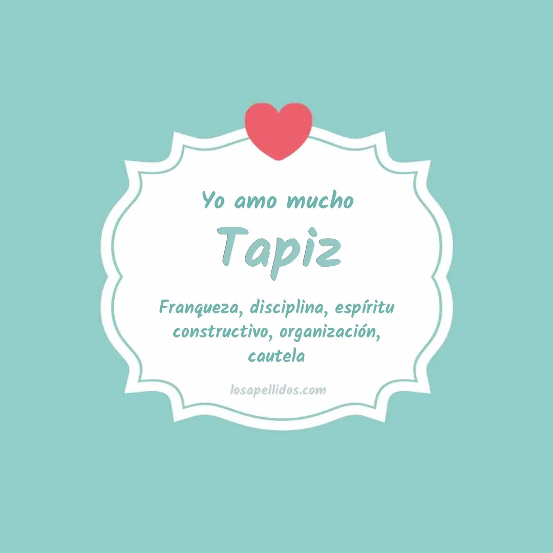 Yo amo mucho Tapiz