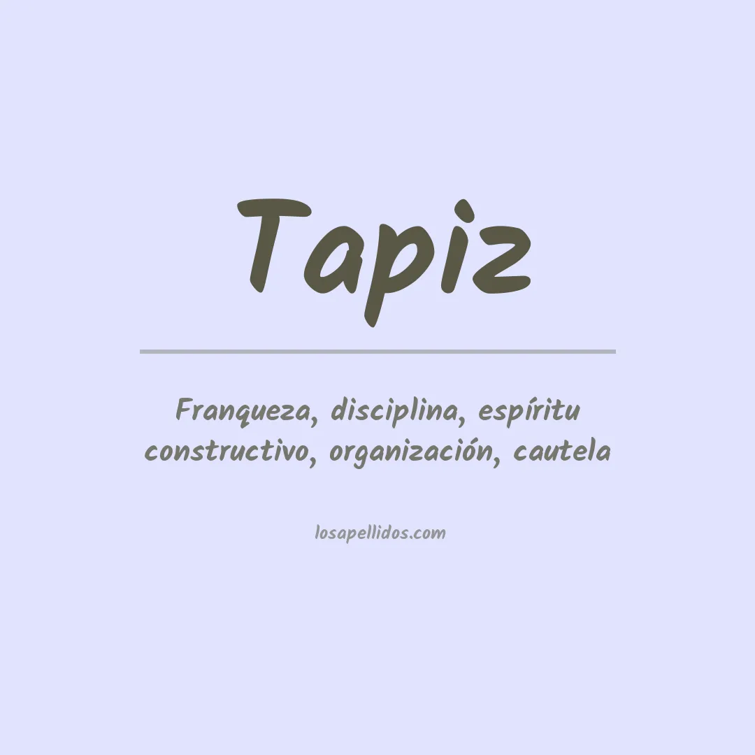 Apellido Tapiz