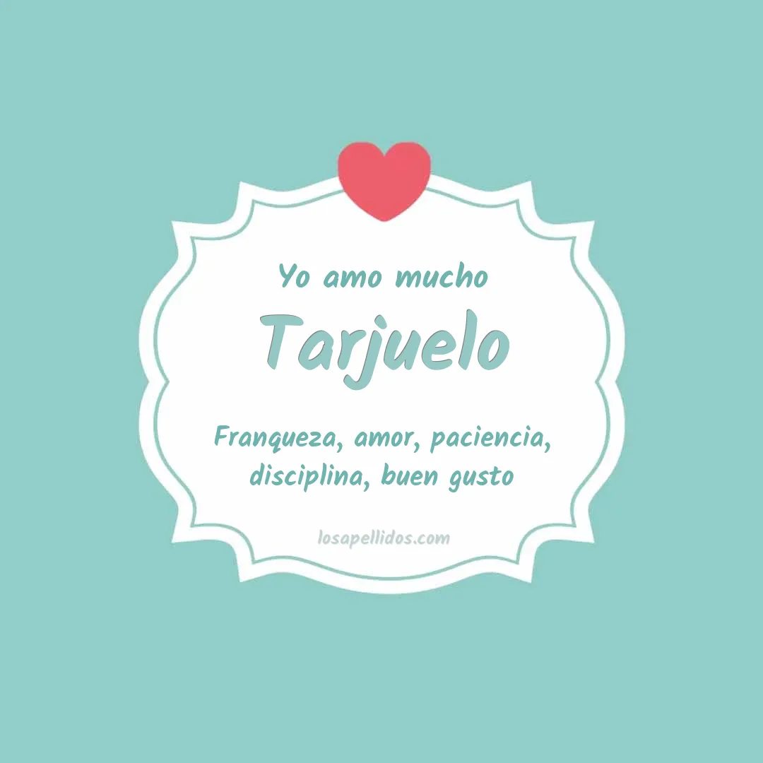 Yo amo mucho Tarjuelo
