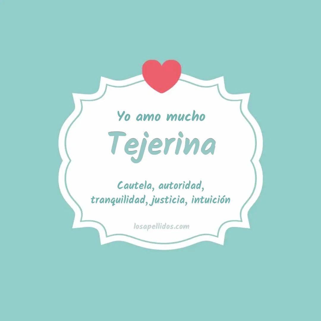 Yo amo mucho Tejerina